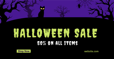 Spooky Midnight Sale Facebook ad Image Preview