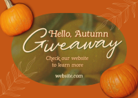 Hello Autumn Giveaway Postcard Image Preview