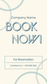 Minimalist Booking Reservation Instagram Story Design