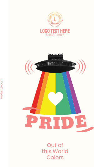 UFO Pride Instagram story