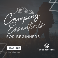 Your Backpack Camping Needs Instagram Post Design