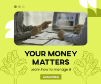 Money Matters Podcast Facebook Post Design