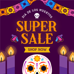 Candle Vigil  De Los Muertos Sale Instagram post Image Preview