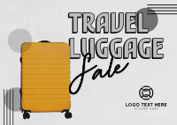 Travel Luggage Discounts Postcard Design
