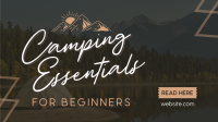 Your Backpack Camping Needs Facebook Event Cover Design