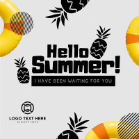 Hello Summer Instagram Post Design