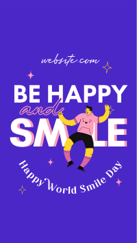 Be Happy And Smile Instagram story Image Preview