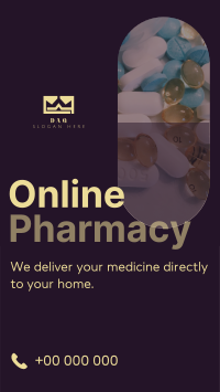 Modern Online Pharmacy Facebook Story Design