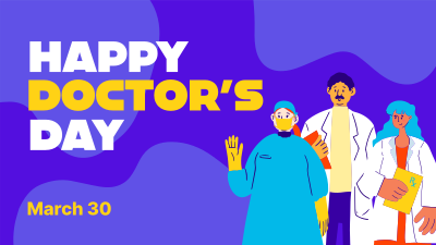 Happy Doctor's Day Facebook event cover Image Preview