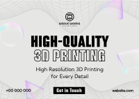 Futuristic 3D Printing Postcard Image Preview