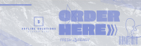 Grunge Order Here Twitter Header Image Preview