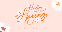 Hello Spring Greeting Facebook ad Image Preview