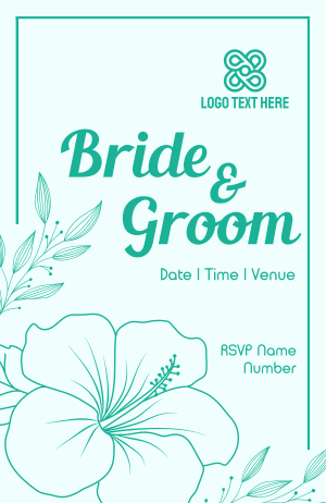 Hand Drawn Floral Invitation Image Preview