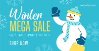 Snowman Shopping Facebook ad Image Preview