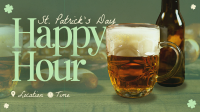 Modern St. Patrick's Day Happy Hour Animation Image Preview