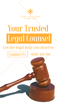 Trusted Legal Counsel TikTok Video Design