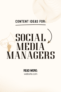 Social Media Manager Pinterest Pin | BrandCrowd Pinterest Pin Maker