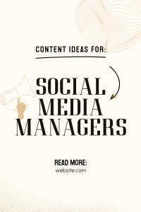 Social Media Manager Pinterest Pin Design