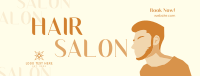 Minimalist Hair Salon Facebook Cover Design