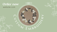 Custom Made Embroidery Facebook Event Cover Design