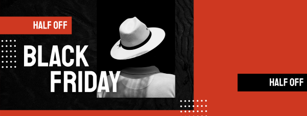 Classy Black Friday Hat Facebook Cover Design Image Preview