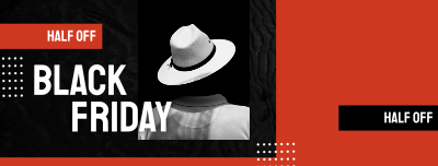 Classy Black Friday Hat Facebook cover Image Preview