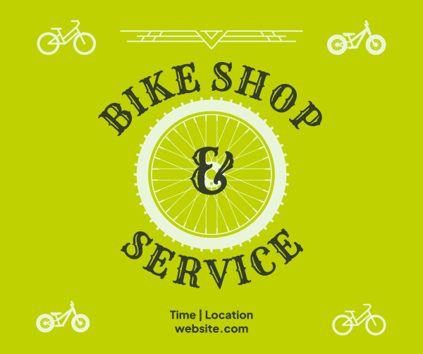 Bike Shop and Service Facebook Post Design Image Preview