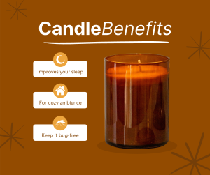 Candle Benefits Facebook post
