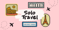 Stickers Solo Traveler Facebook Ad Design