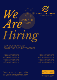 Why Should We Hire You Poster Design