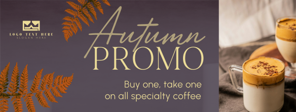 Autumn Coffee Promo Facebook Cover Design