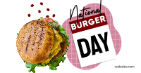 Fun Burger Day Facebook Ad Design