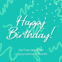 Doodly Birthday Promo Instagram Post Image Preview