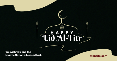 Eid Al-Fitr Strokes Facebook ad Image Preview