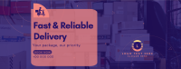 Reliable Courier Delivery Facebook cover Image Preview