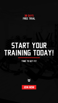 Start Your Training Today Instagram Story Design
