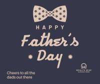 Father's Day Bow Facebook Post Design