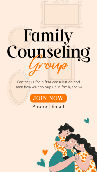 Family Counseling Group TikTok Video Design