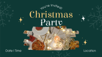 Snowy Christmas Party Video Image Preview