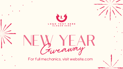 Sophisticated New Year Giveaway Facebook event cover Image Preview