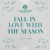 Autumn Season Love Linkedin Post Design