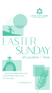 Modern Easter Holy Week TikTok video Image Preview