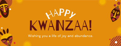 Kwanzaa Mask Facebook cover Image Preview