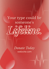 Donate Blood Campaign Poster Design