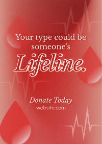 Donate Blood Campaign Poster Image Preview