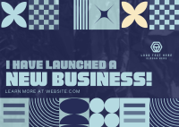 Abstract Geometric New Business Postcard Preview