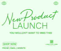 Minimalist Product Launch Facebook Post Preview