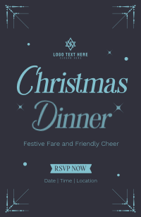Elegant Christmas Dinner Invitation Preview