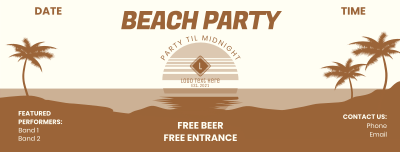 Beach Party Facebook cover