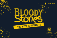 Bloody Stories Pinterest Cover Design